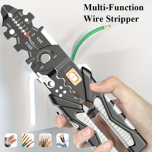 25-in-1 Multi-Tool Wire Stripper & Cutter: Durable, Ergonomic & Versatile - Electrician’s Precision All-in-One Tool