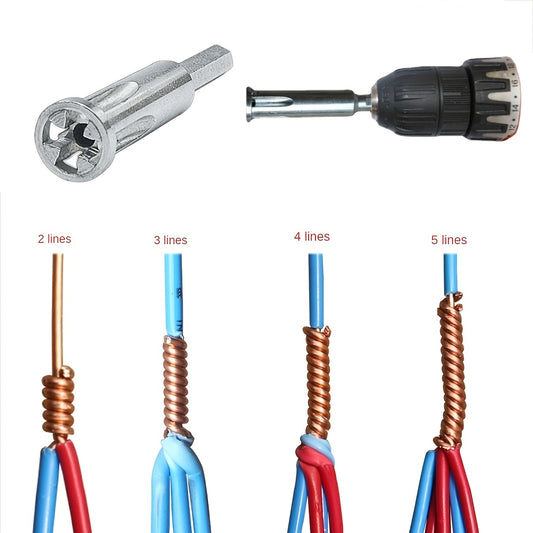 Upgrade Your Power Drill Drivers with This 4.0mm² Wire Twisting Tool - Quickly Strip & Twist Wires for Maximum Efficiency!